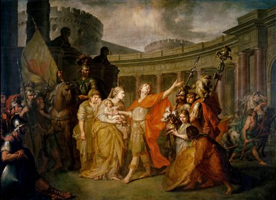 Abschied von Hector und Andromache von Anton Pavlovich Losenko